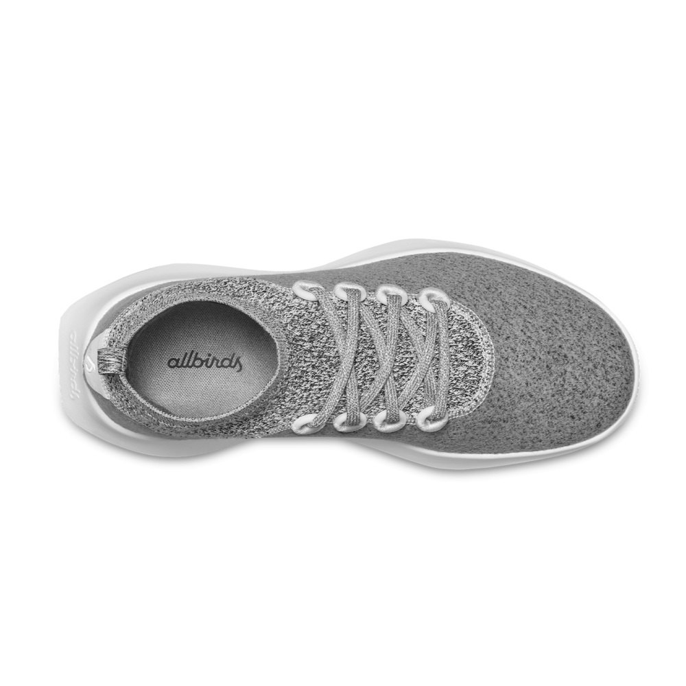 Allbirds Men\'s Running Shoes Grey - Wool Dasher Mizzles Mid - 84316CGPD